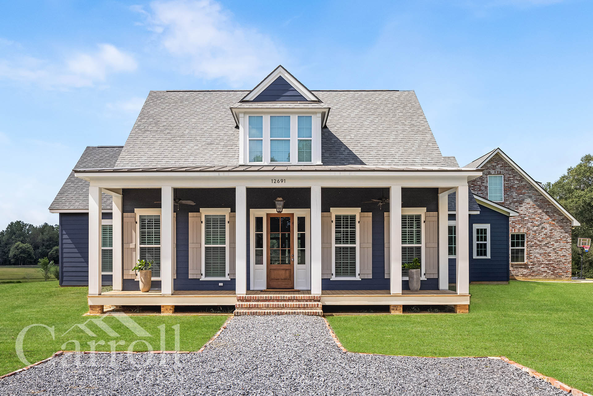 Custom home porch – Carroll Family