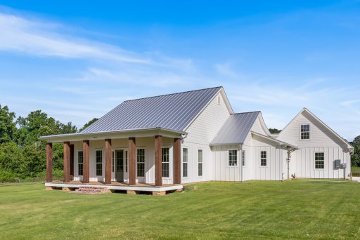 Front Elevation of an Acadian Farmhouse built for the Dittmar Family in St. Francisville