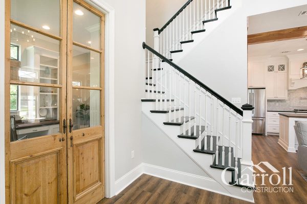 Main staircase - Rash Family House Construction